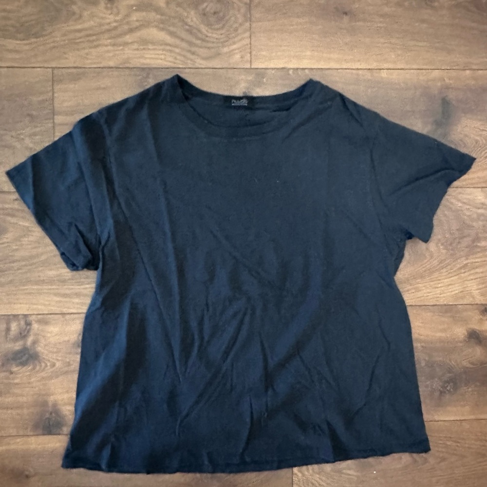 Nuuds Black Boxy Short Sleeve T-Shirt
